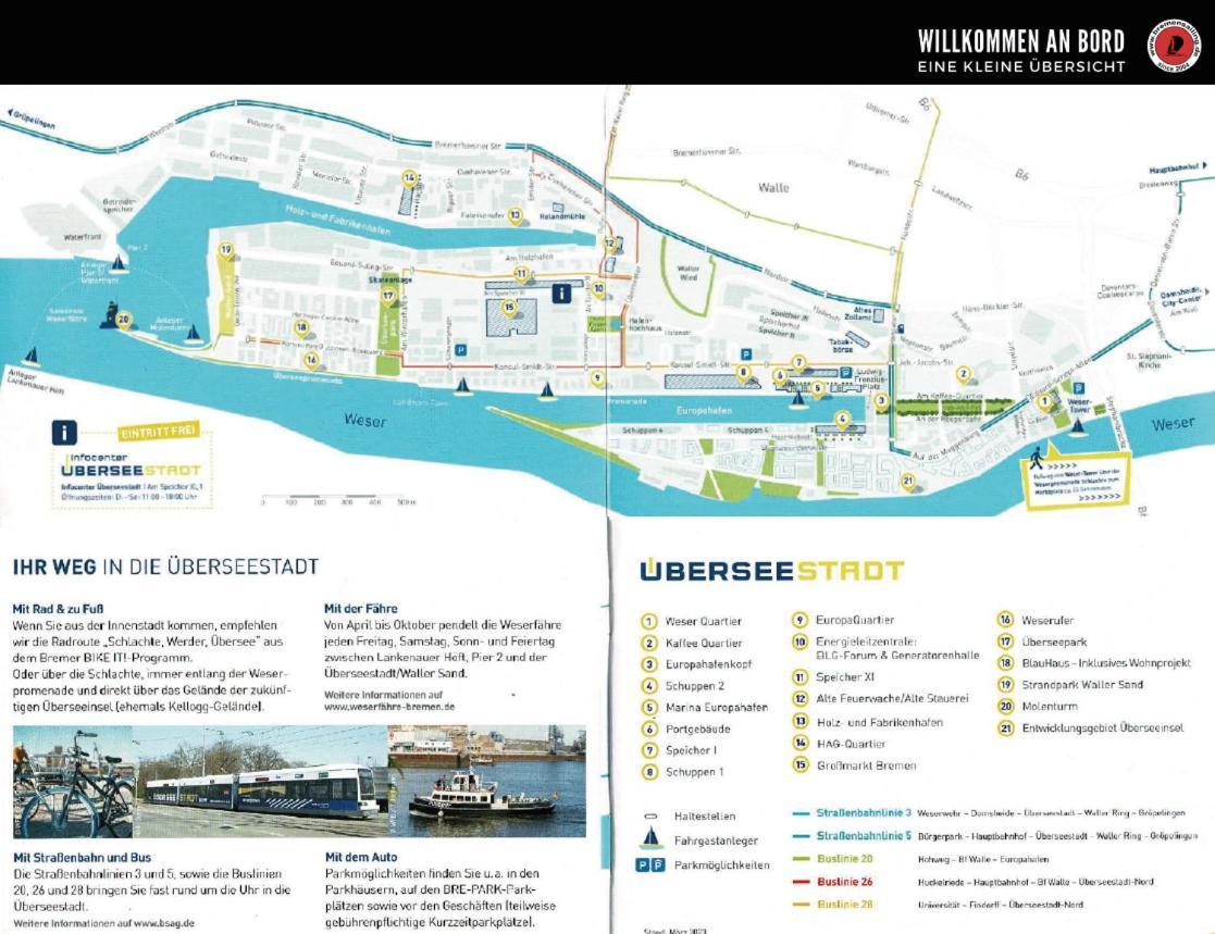 Suesses Motorboot - Bremen Ueberseestadt Εξωτερικό φωτογραφία